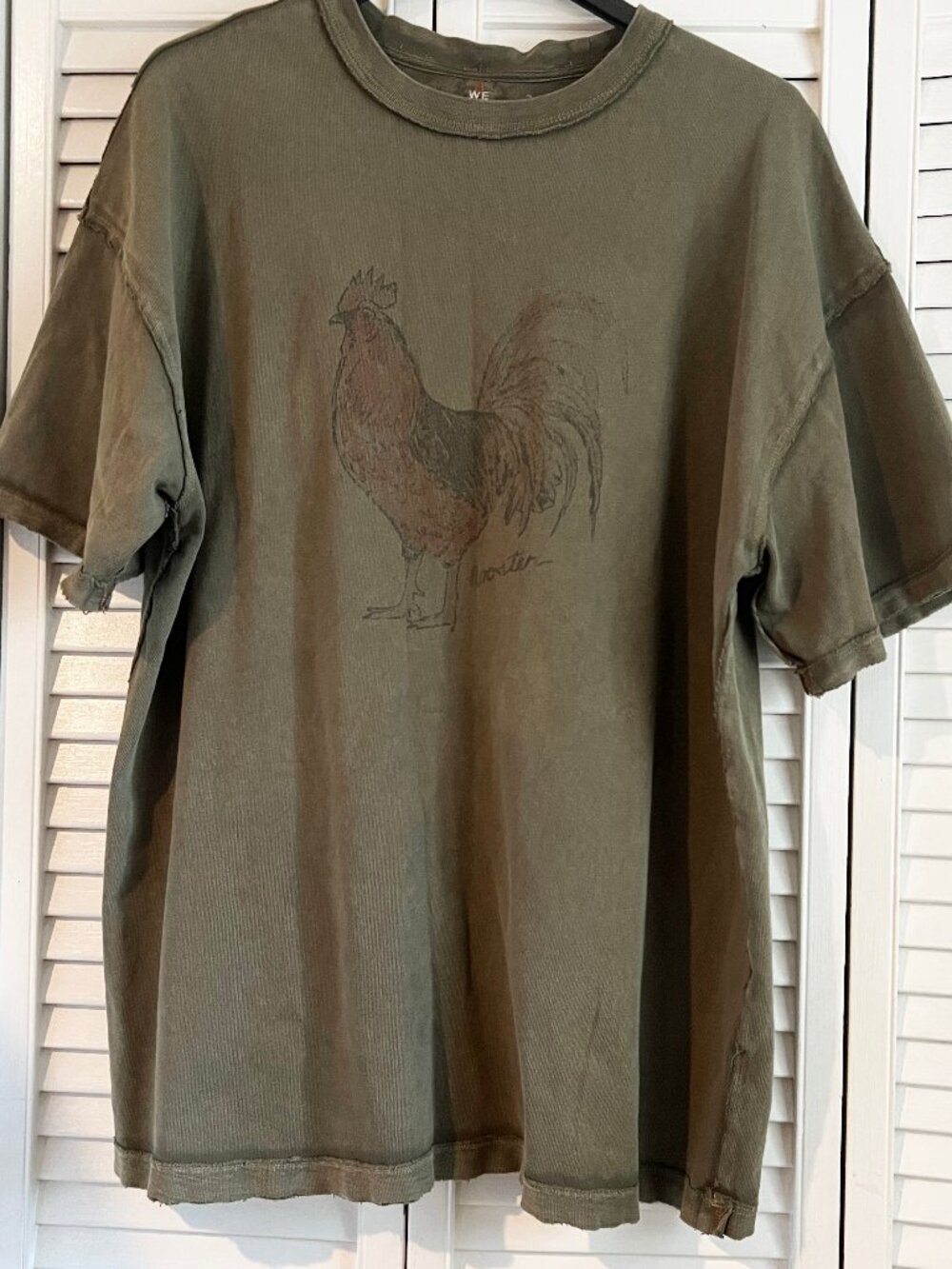 Free People We The Free Farm Friends Rooster Graphic Tee M